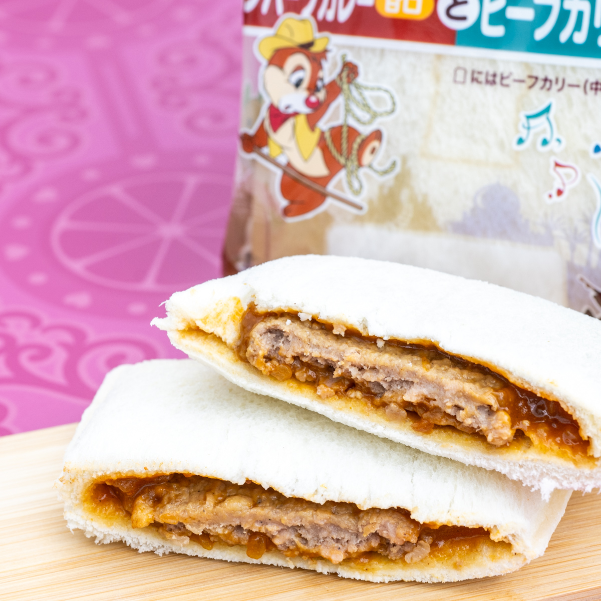 東京ディズニーリゾート「ランチパック ハンバーグカレーとビーフカリー」（チップ&デールデザイン）　ハングリーベアカレー