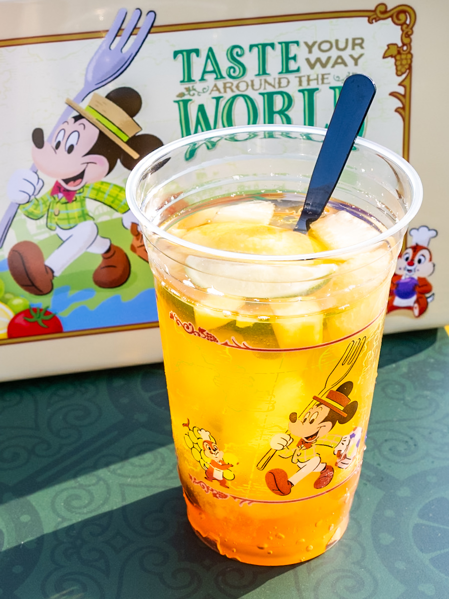 レモンとピーチのフルーツアイスティー（キリン 午後の紅茶 レモンティー使用）