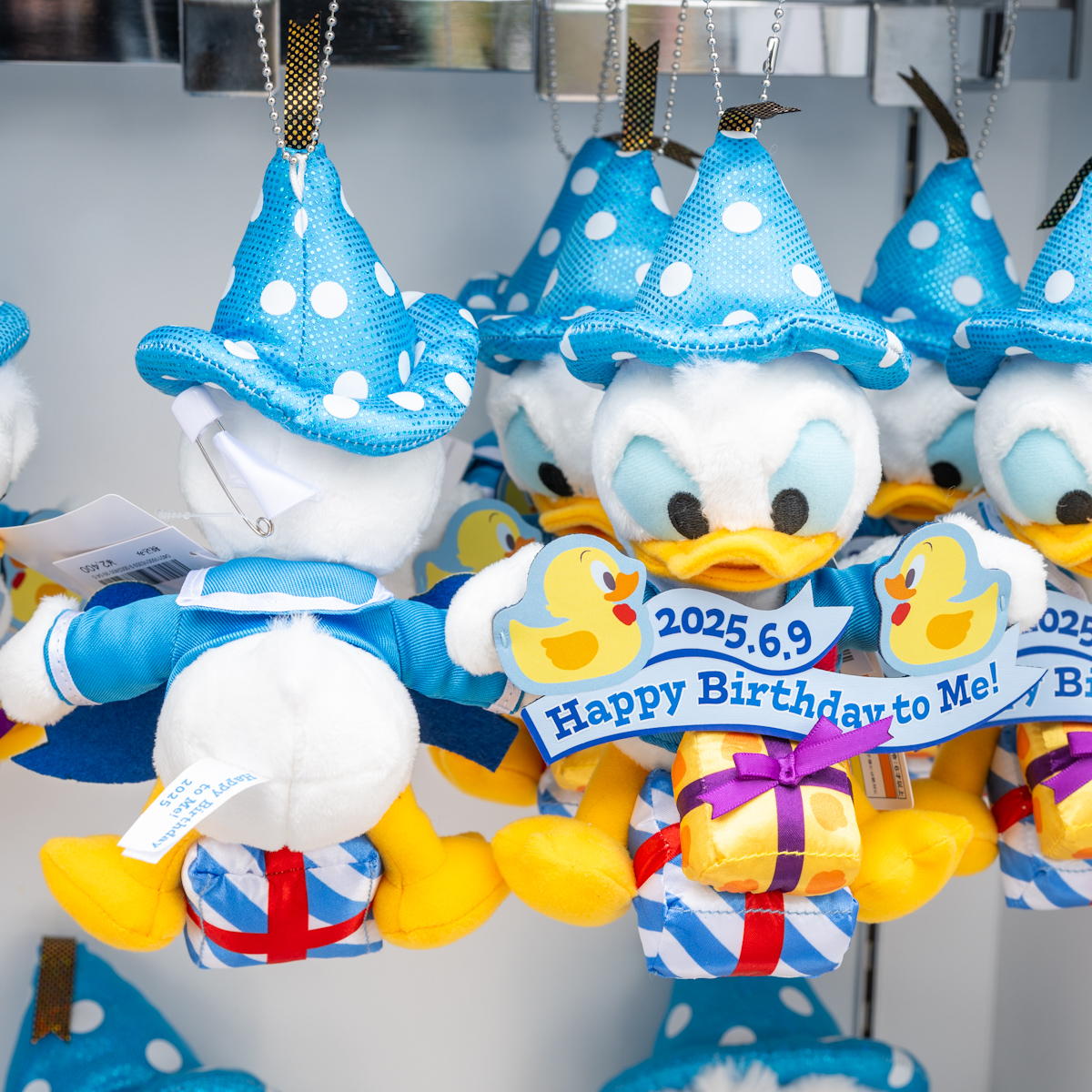 ドナルドダックお誕生日ぬいぐるみバッジ2025