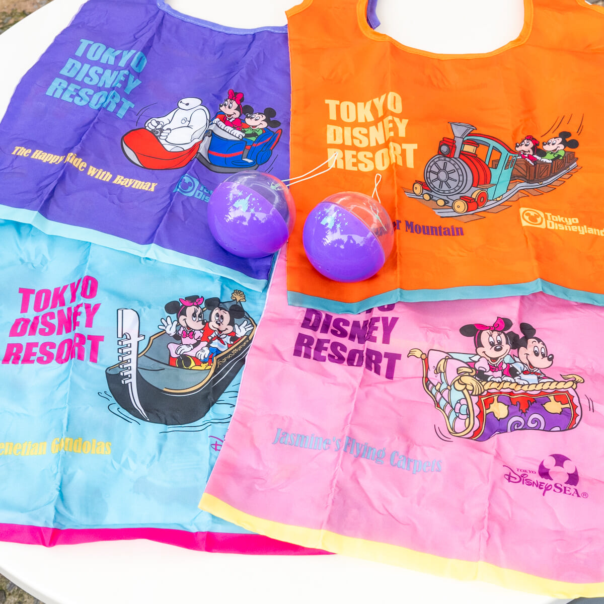 東京ディズニーリゾート カプセルトイ「レトロ柄エコバッグ」第2弾　お土産