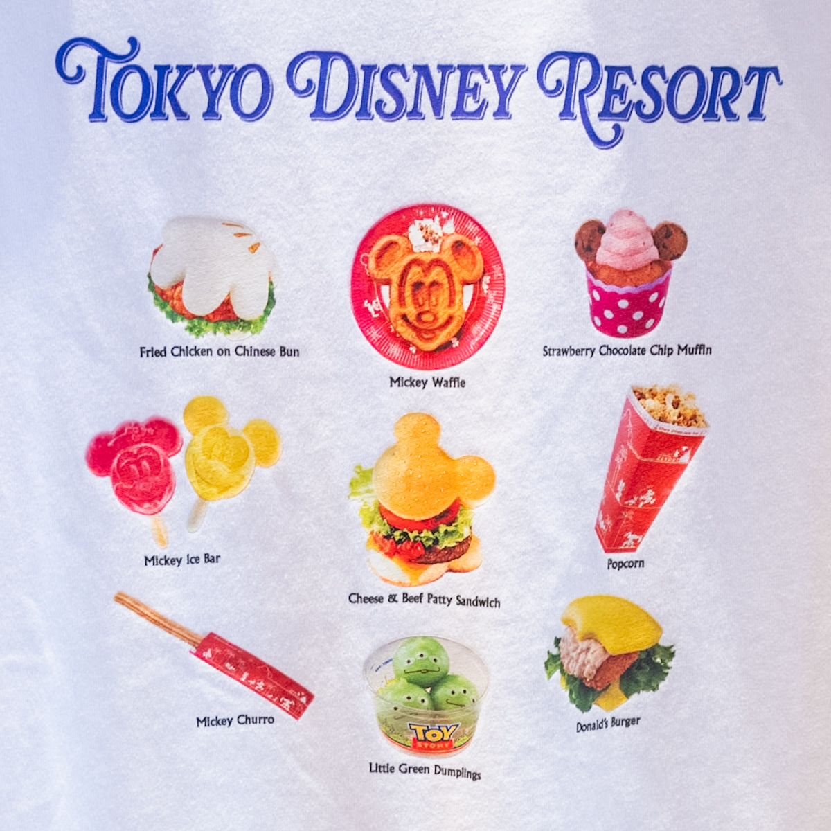 東京ディズニーリゾート｢パークフード｣Tシャツ　デザイン