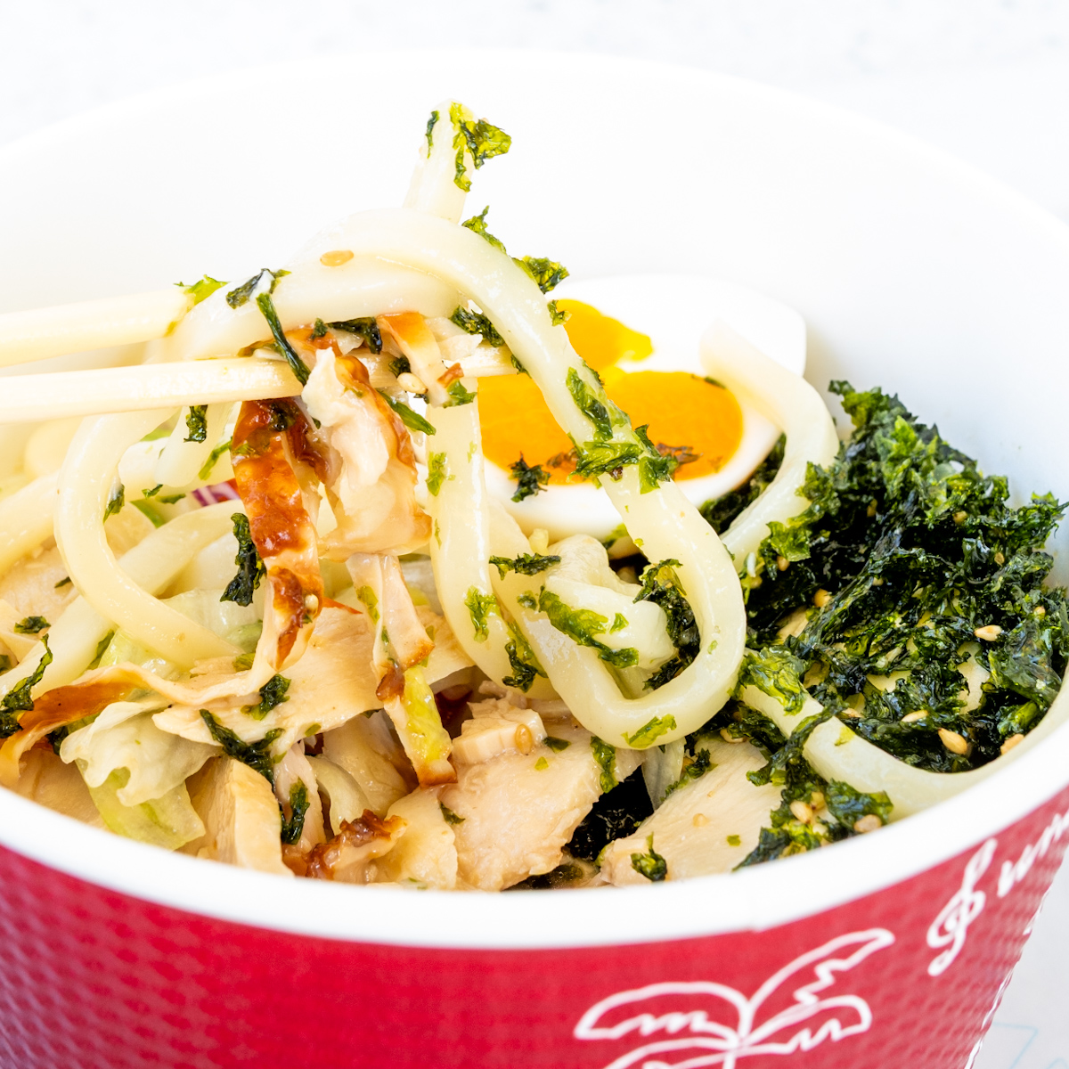 胡麻だれチキンの冷やしうどん1
