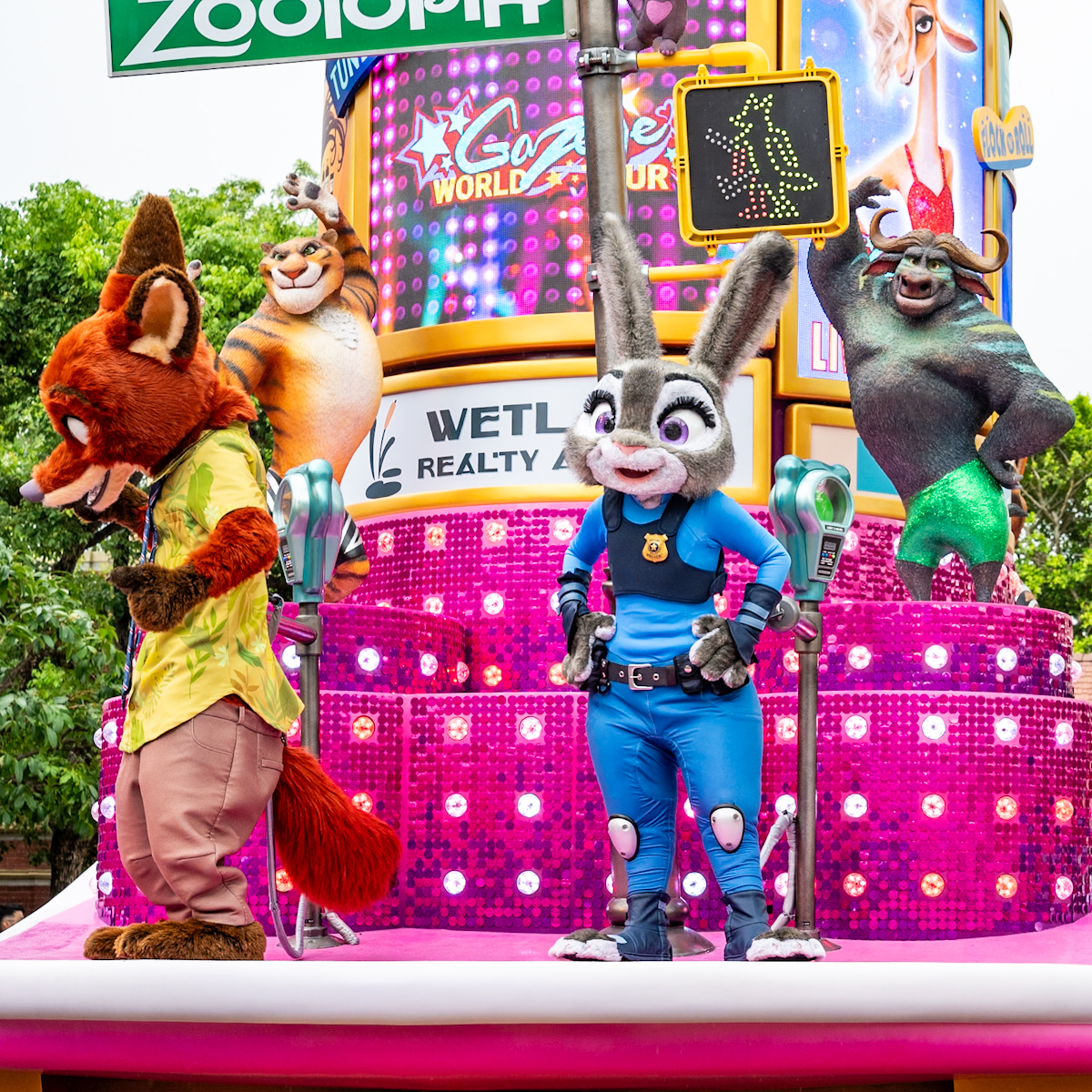 香港ディズニーランド20周年 デイタイム・パレード「フレンドタスティック！」『ズートピア』フロート