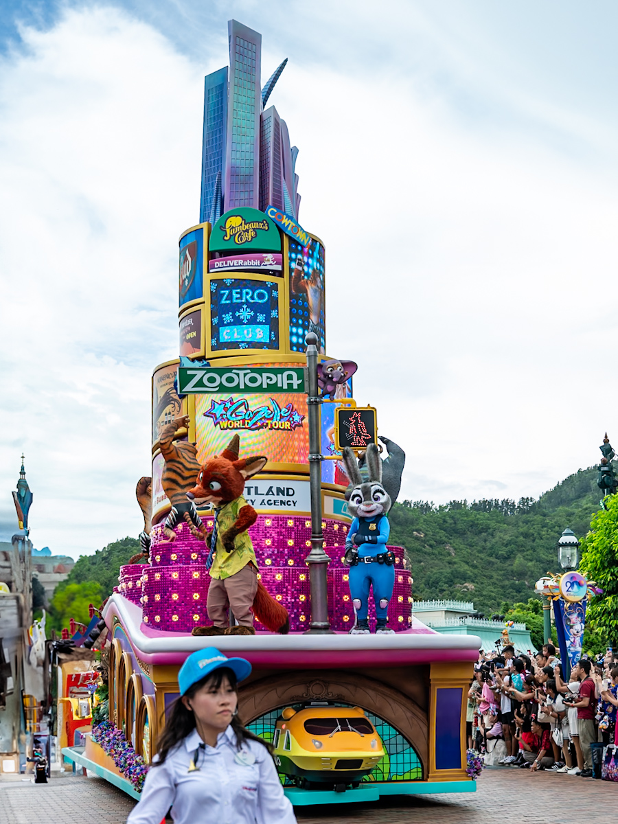香港ディズニーランド20周年 デイタイム・パレード「フレンドタスティック！」『ズートピア』フロート
