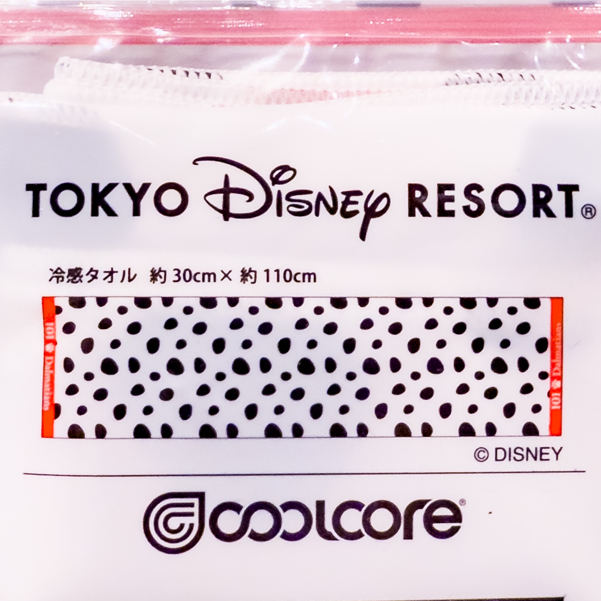 東京ディズニーリゾート『冷感タオル〈COOLCORE〉 101匹わんちゃん』１