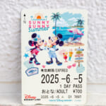 ディズニーリゾートライン「SUNNY SUNNY Summer」デザインのフリーきっぷ