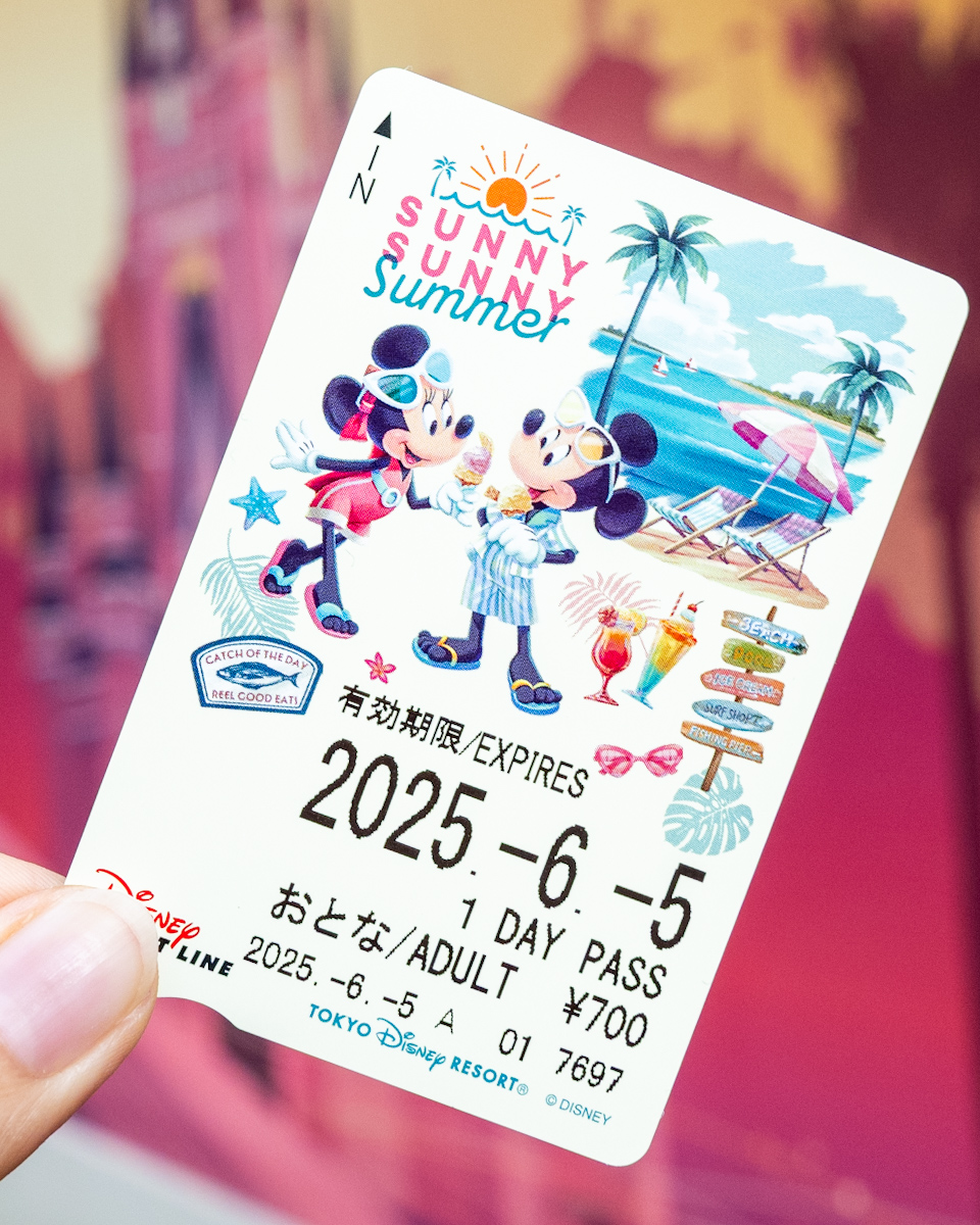 ディズニーリゾートライン「SUNNY SUNNY Summer」デザインのフリーきっぷ1