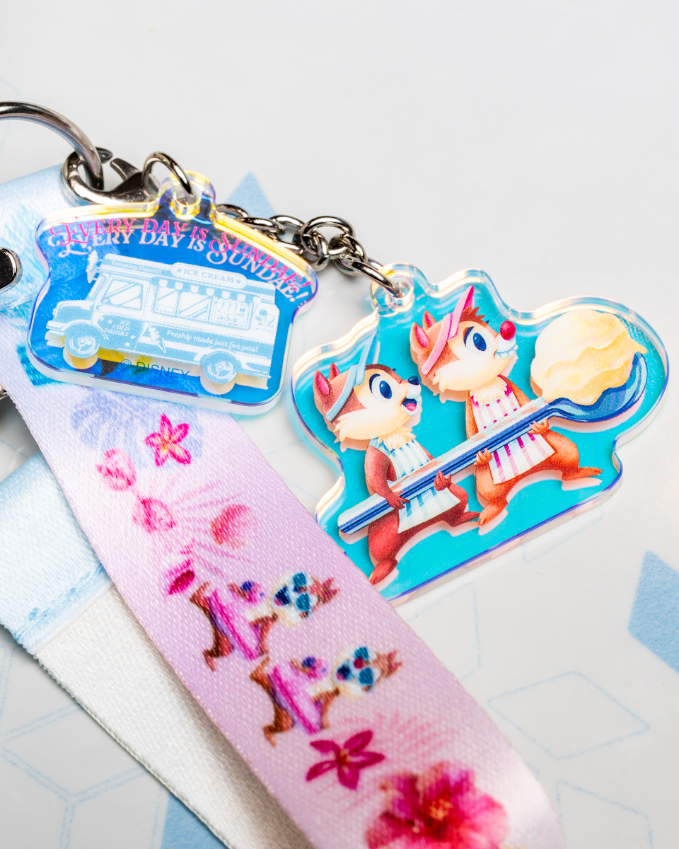 東京ディズニーランド「SUNNY SUNNY Summer2025」グミキャンディー、ミニスナックケース　チャーム