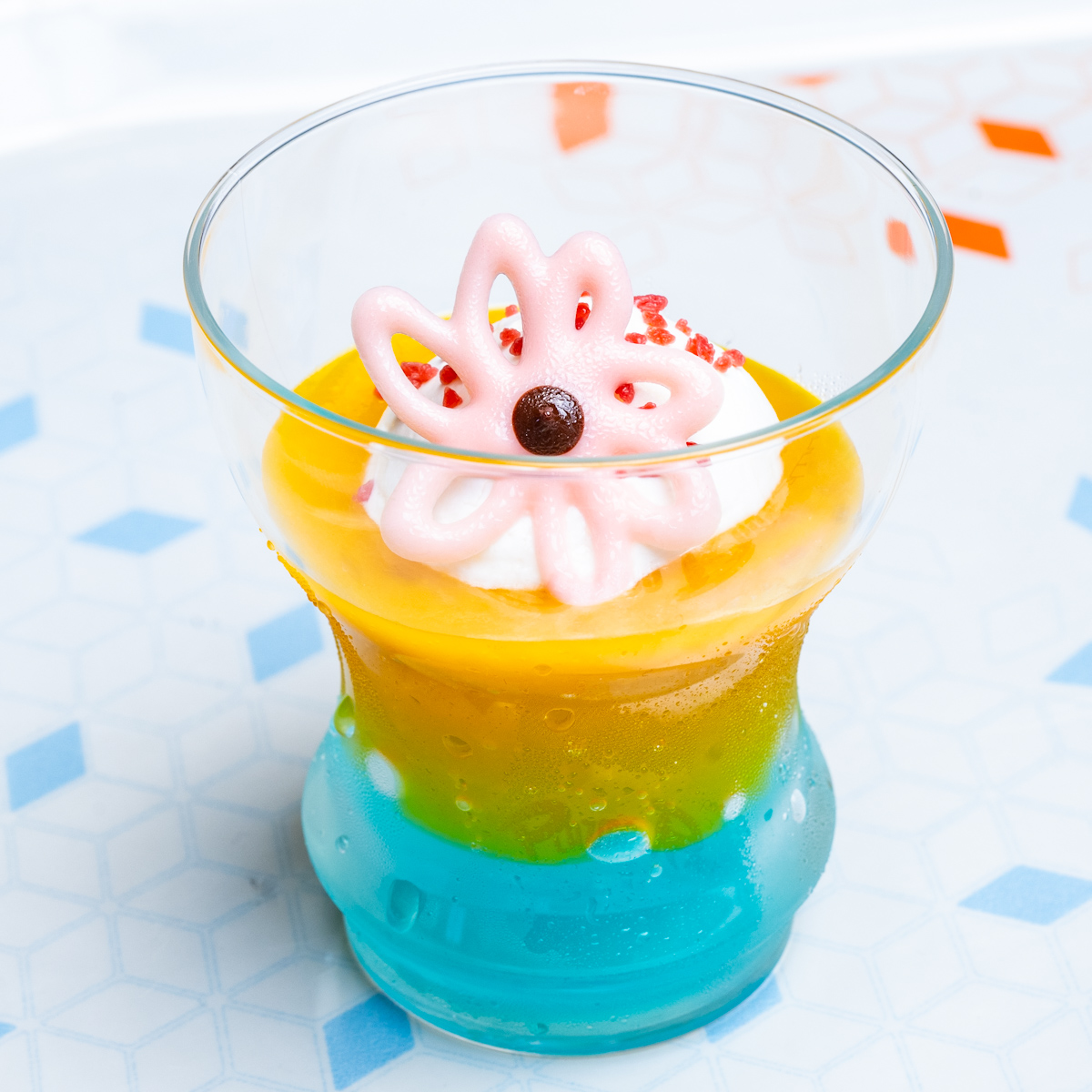 レモンソーダ＆トロピカルフルーツゼリー