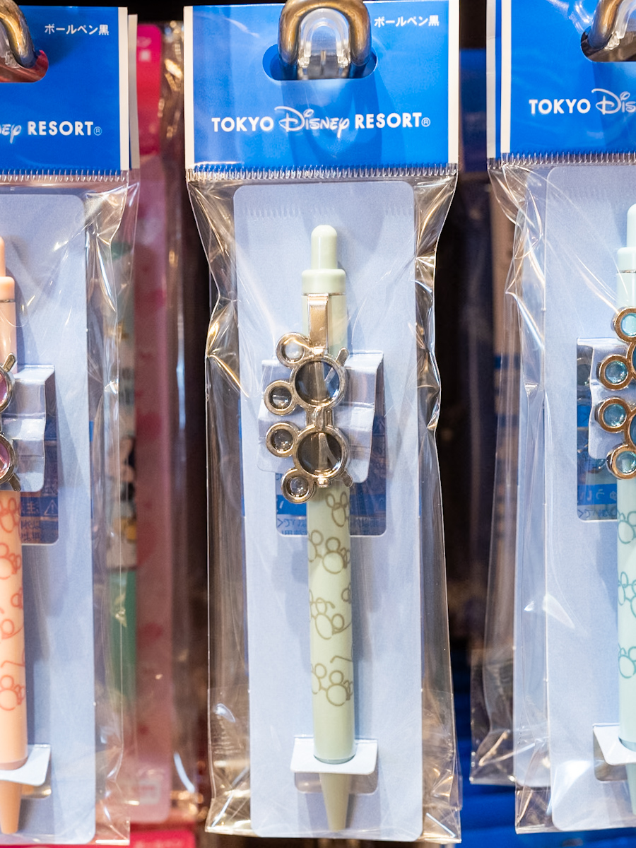東京ディズニーリゾート「ボールペン黒 ミッキー」　グリーン