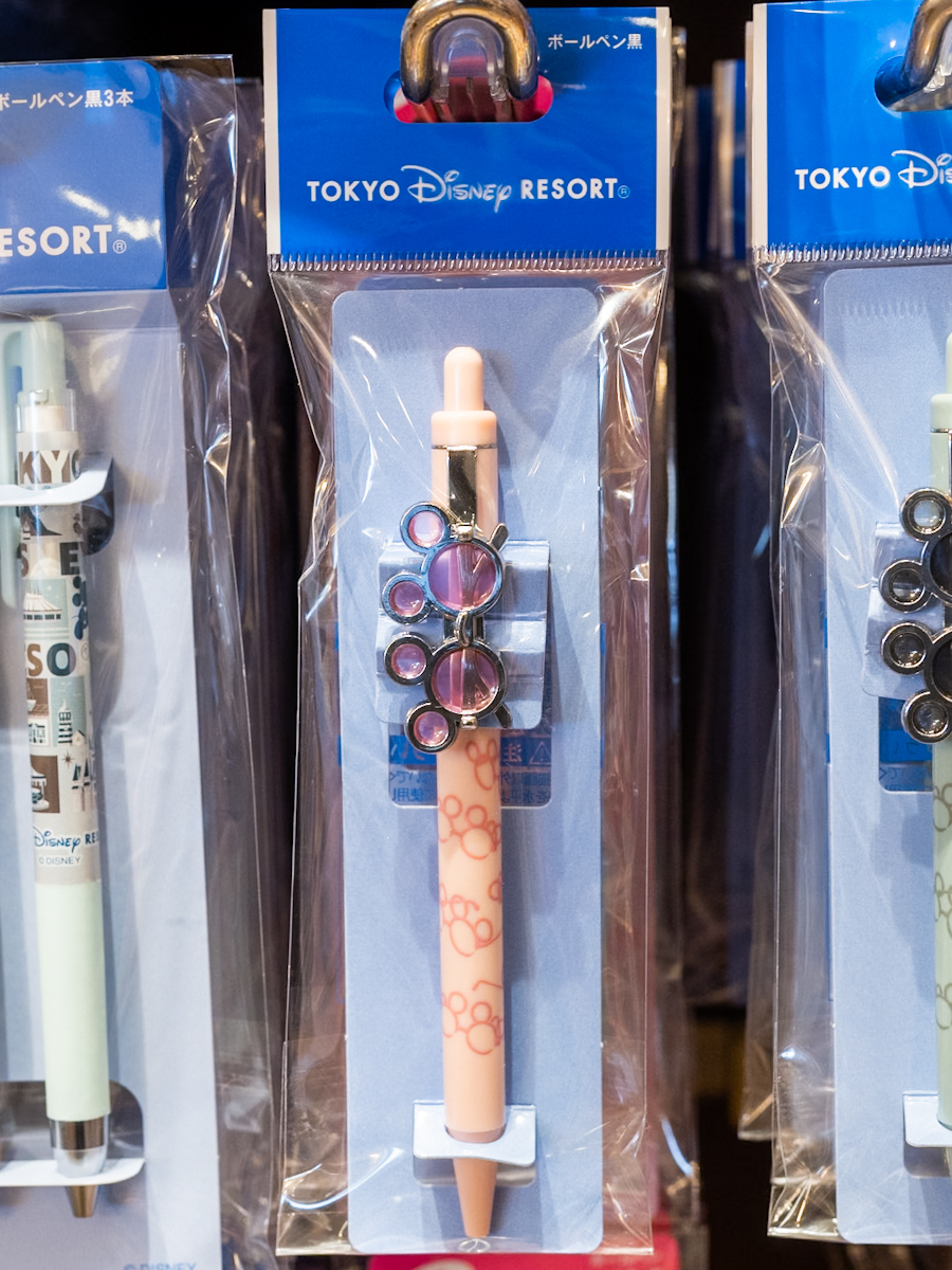 東京ディズニーリゾート「ボールペン黒 ミッキー」　ピンク