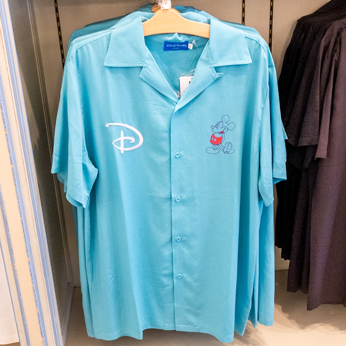 東京ディズニーリゾート｢ミッキーマウス｣半袖シャツ　ブルー