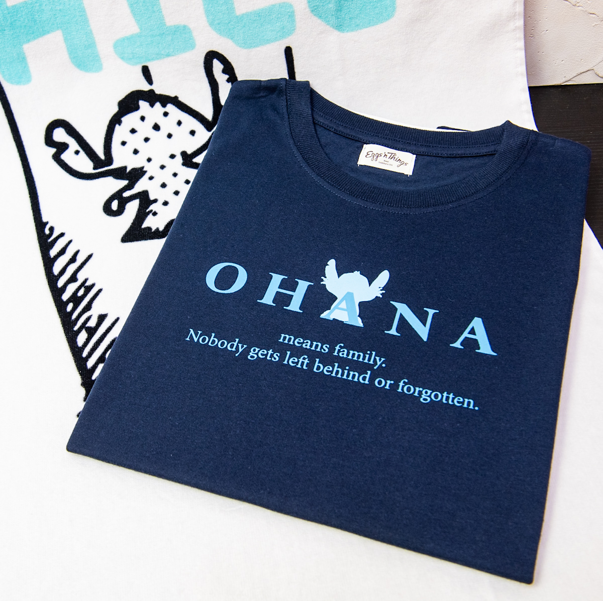 オハナTシャツ（ネイビー）