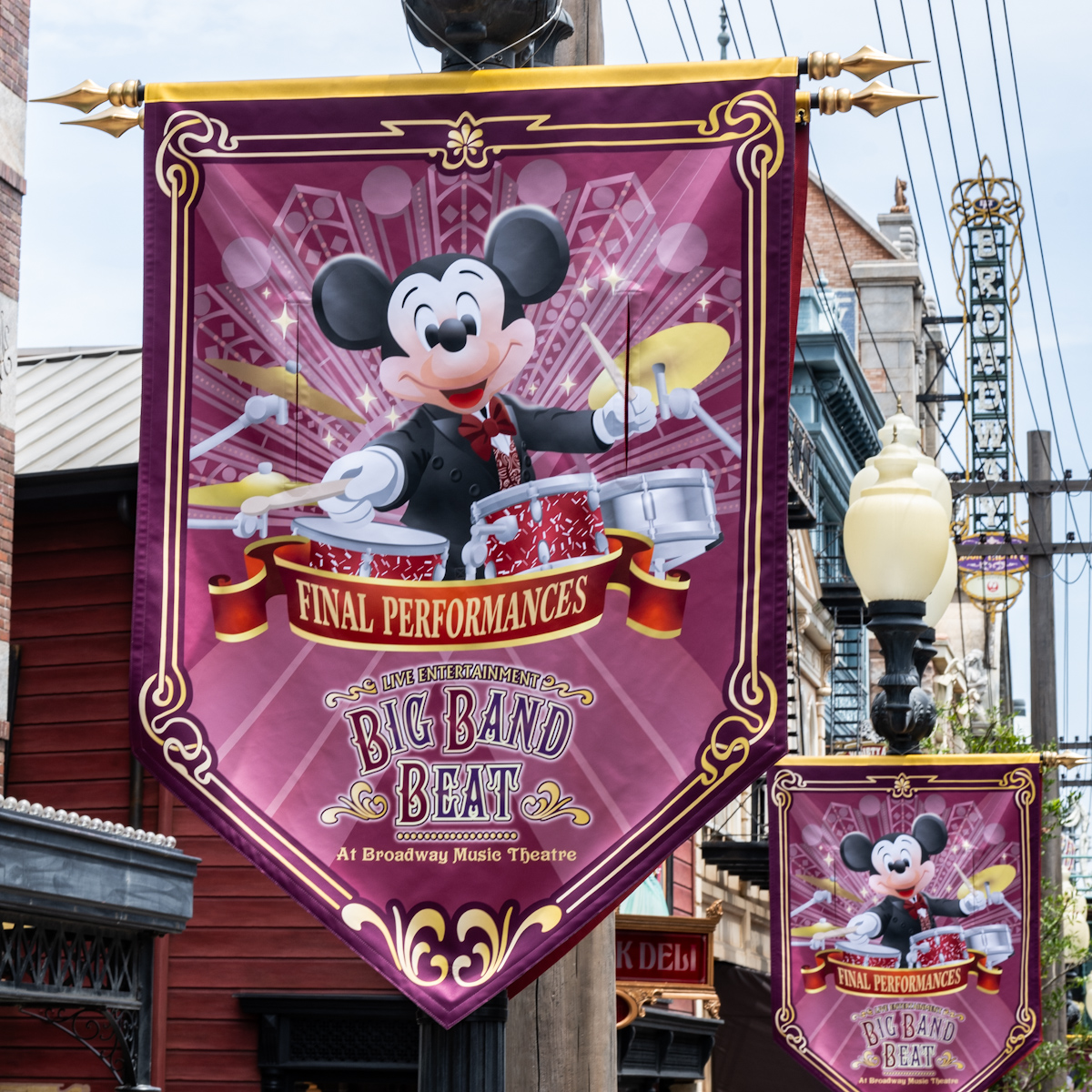 東京ディズニーシー「We Love ビッグバンドビート」デコレーション　バナー