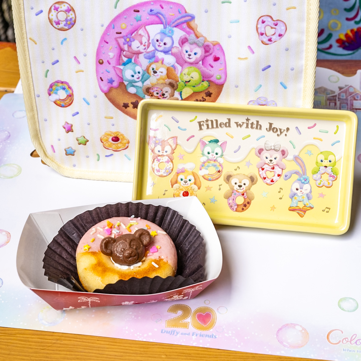 東京ディズニーシー「ダッフィー＆フレンズのフィルド・ウィズ・ジョイ！」ベイクドドーナツ、スーベニアプレート付き