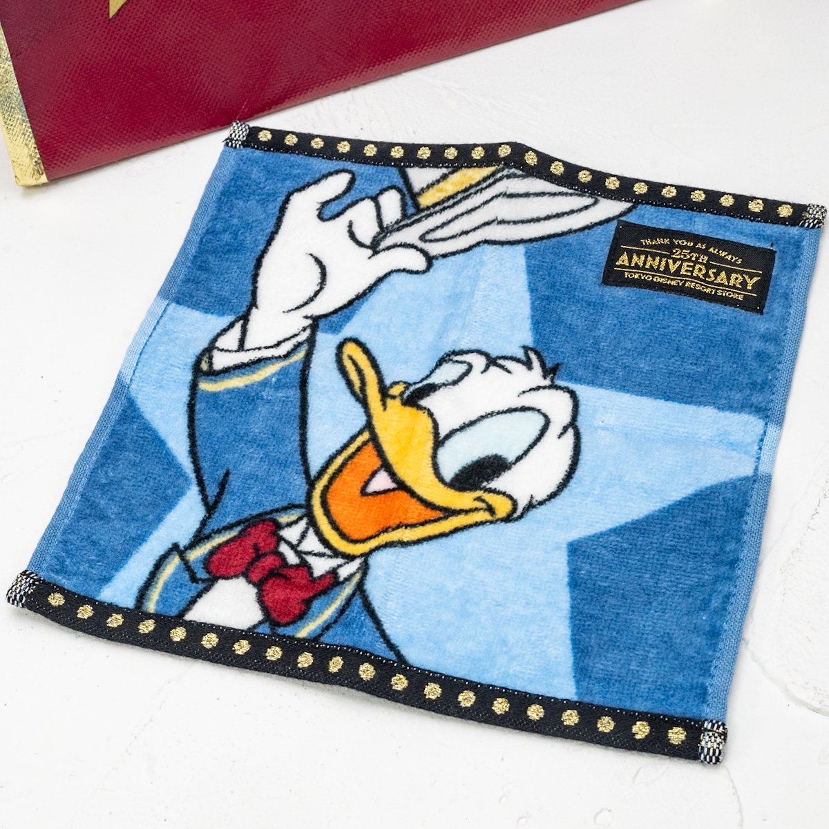 【東京ディズニーリゾート店限定】ドナルド ミニタオル 東京ディズニーリゾート店25周年記念