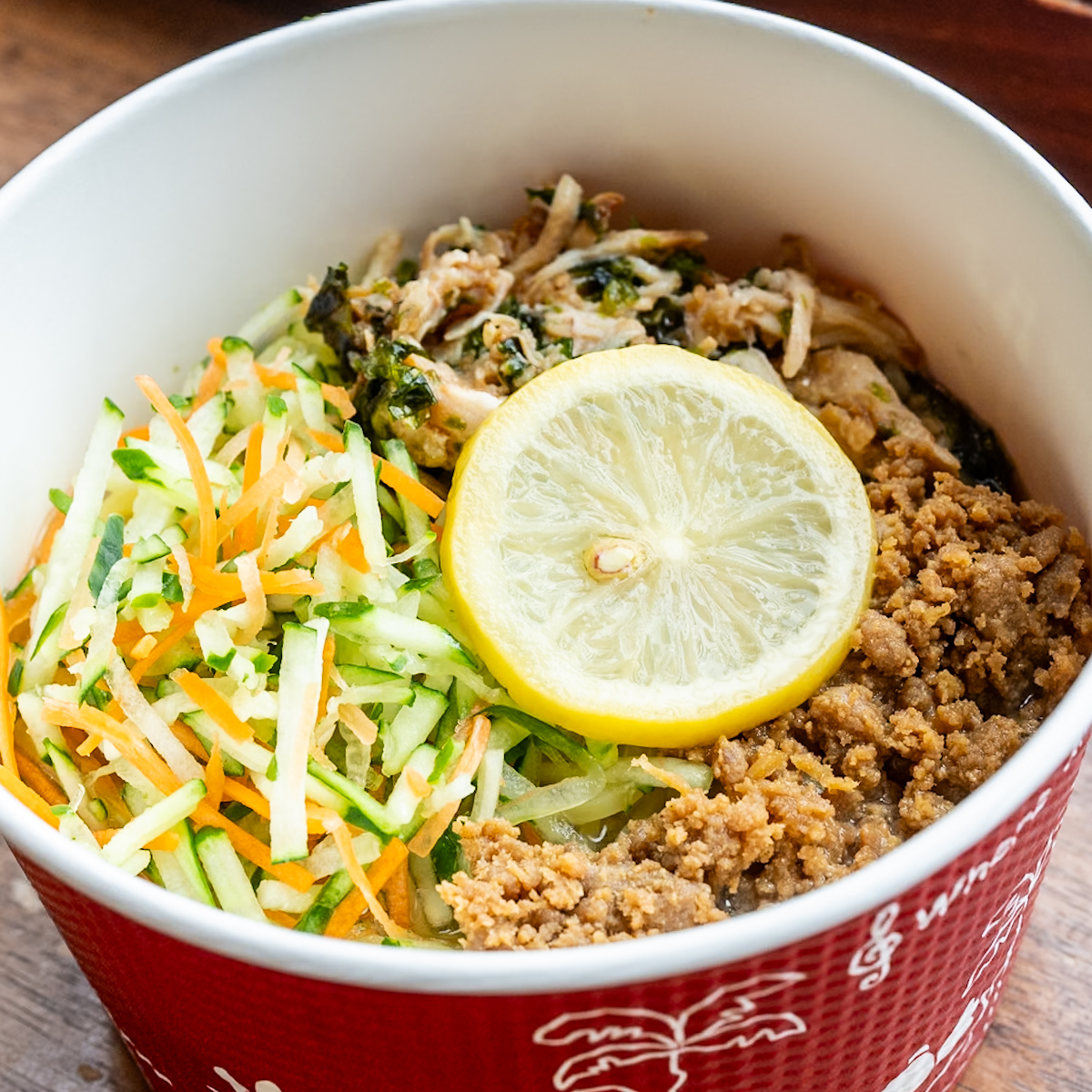 チキン&ベジタブルの冷やし麺(塩レモン）2