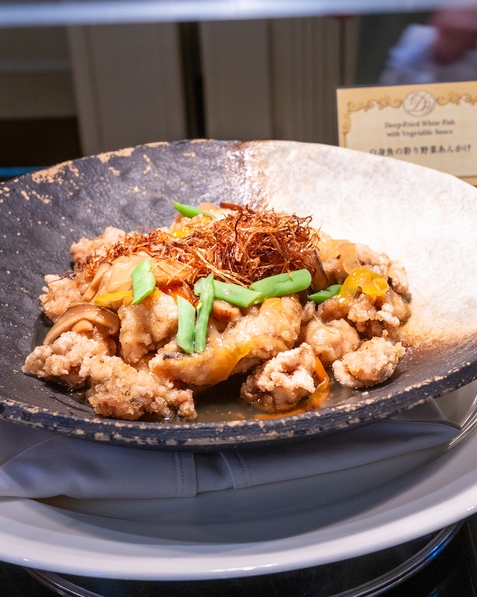 白身魚の彩り野菜あんかけ