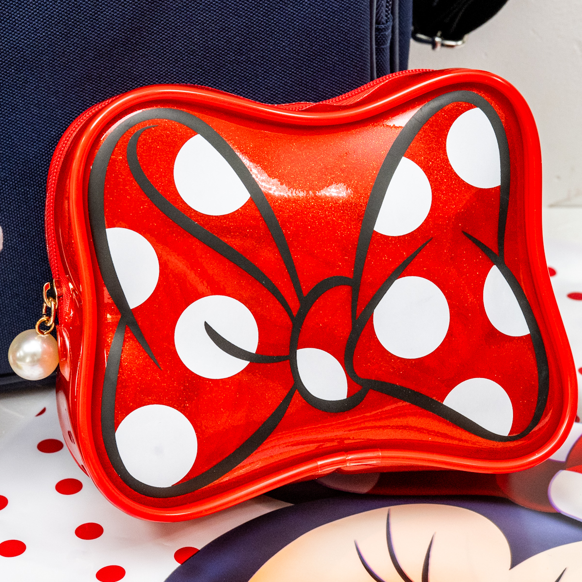 ミニー ポーチ リボン MINNIE’S DOT RIBBON