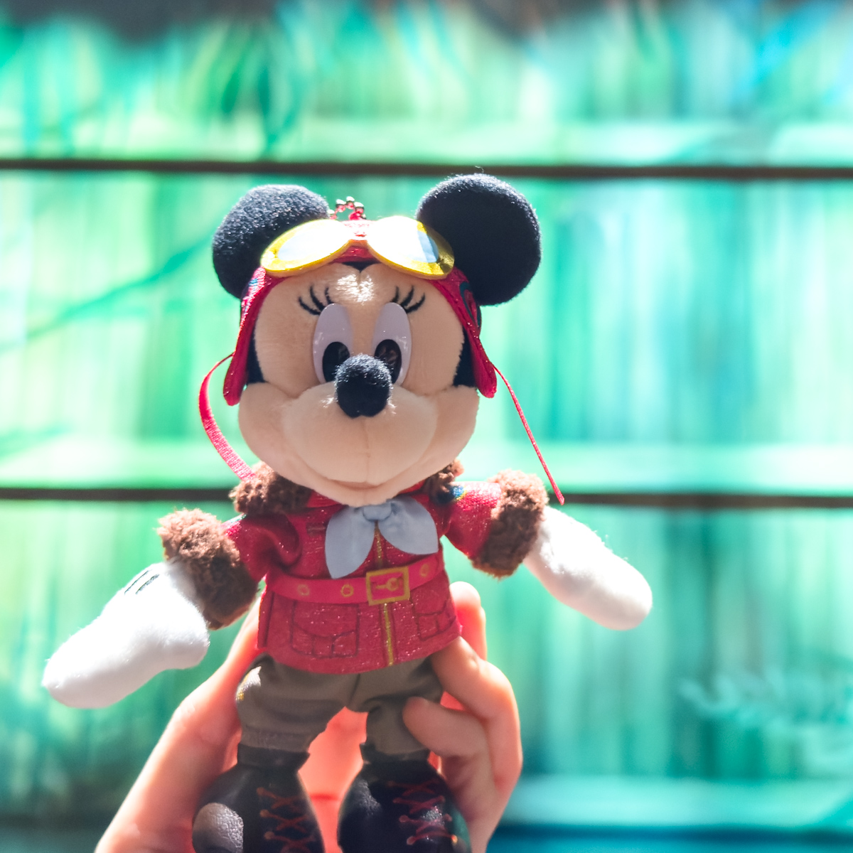 ドリームス・テイク・フライトミニーぬいぐるみバッジ　ハンガーステージ