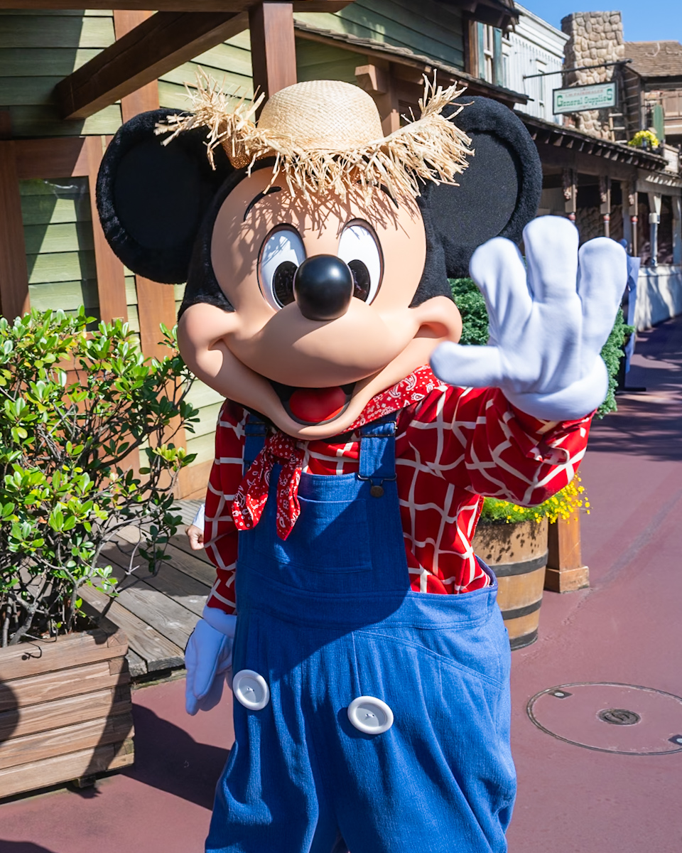 東京ディズニーランド／ウエスタンランド 農夫ミッキーグリーティング1