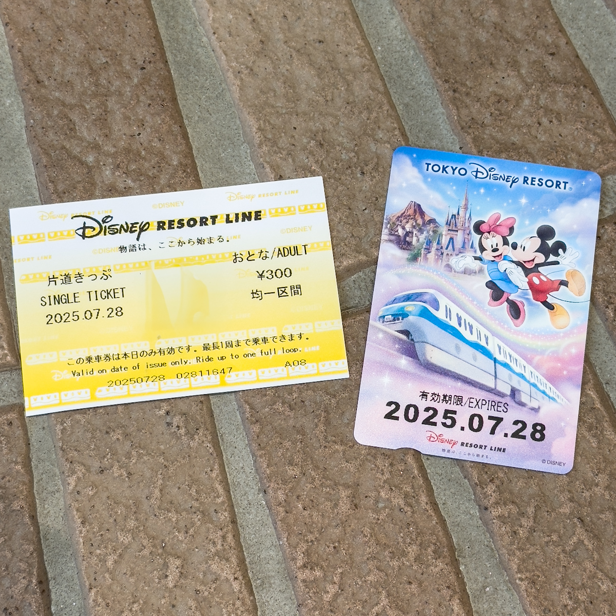ディズニーリゾートライン フリーきっぷ(二次元コード乗車券タイプ1