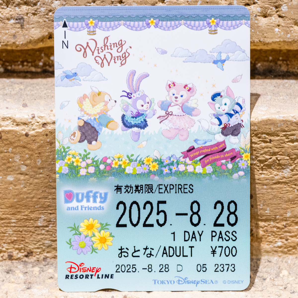 ディズニーリゾートライン“ダッフィー＆フレンズの「ウィッシング・ウィングス」”フリーきっぷ1