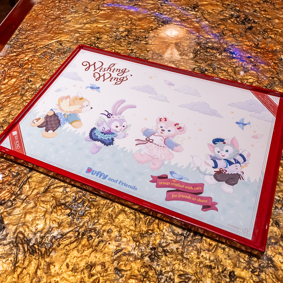 シルクロードガーデン“ダッフィー＆フレンズのウィッシング・ウィングス”カントニーズランチ　敷紙