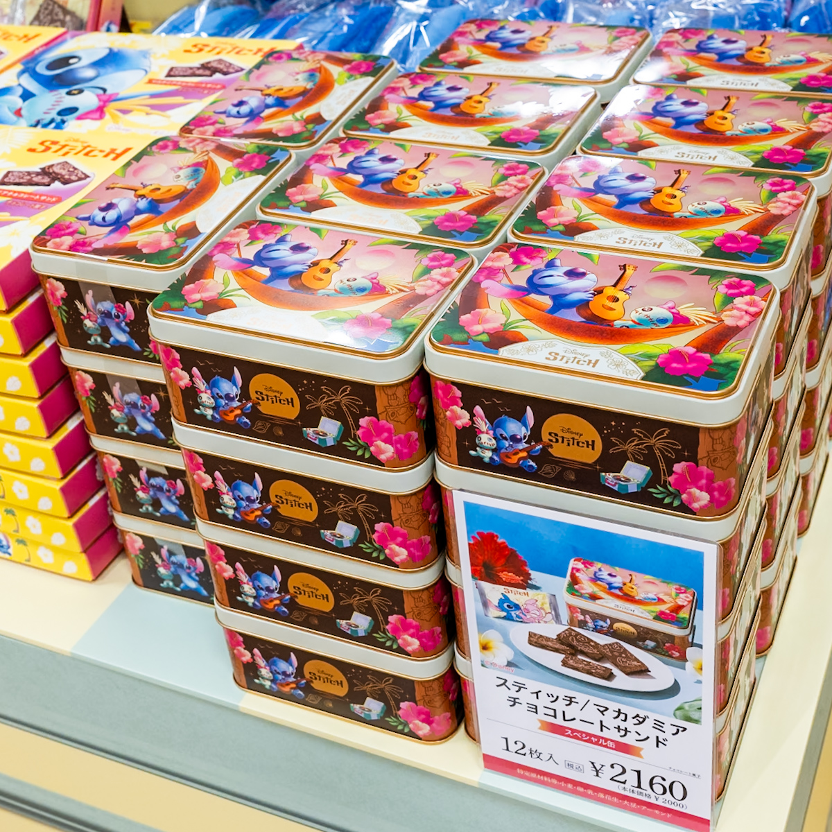 ＜Disney SWEETS COLLECTION by東京ばな奈〉スティッチ/マカダミアチョコレートサンド　スペシャル缶