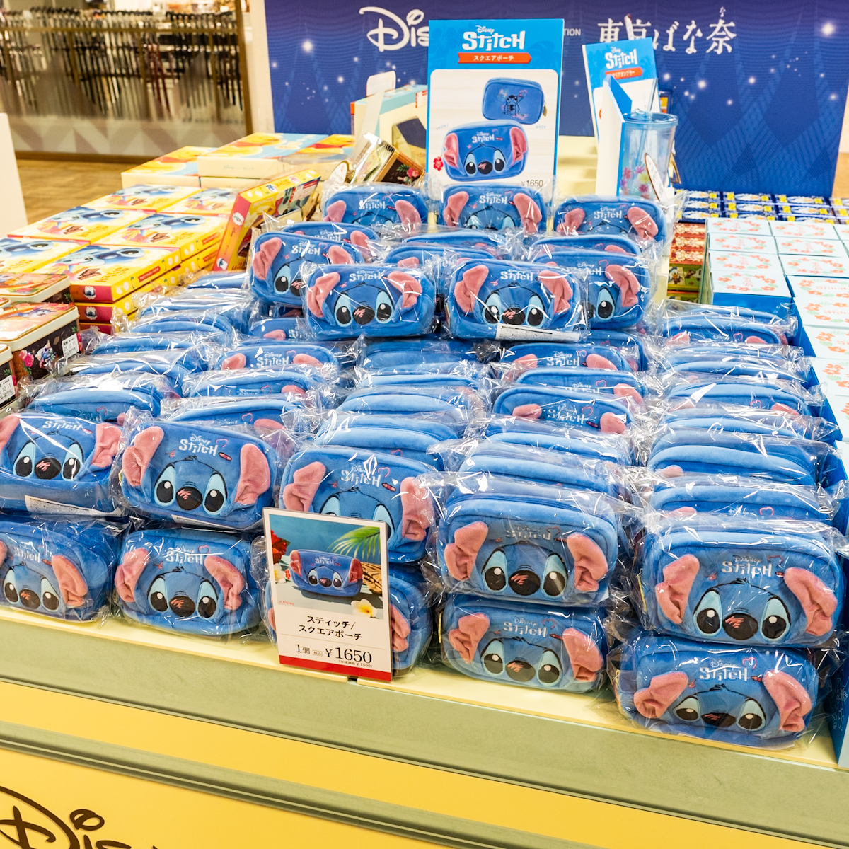 ＜Disney SWEETS COLLECTION by東京ばな奈＞スティッチ/スクエアポーチ