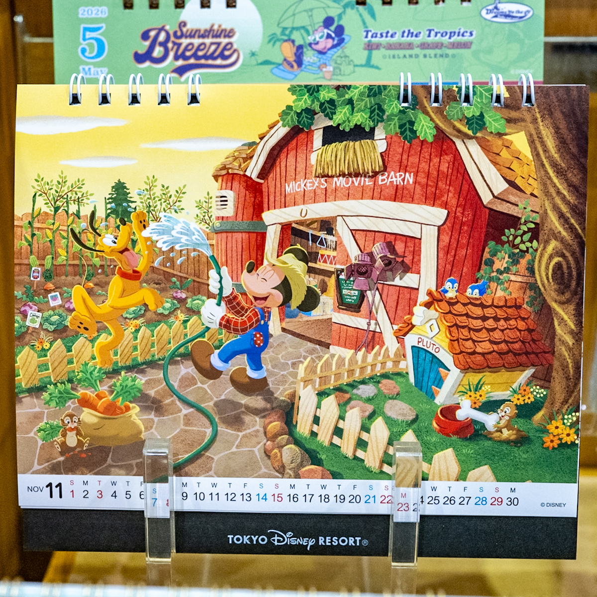 東京ディズニーリゾート卓上カレンダー（イラスト）2026　ミッキーの家とミート・ミッキー