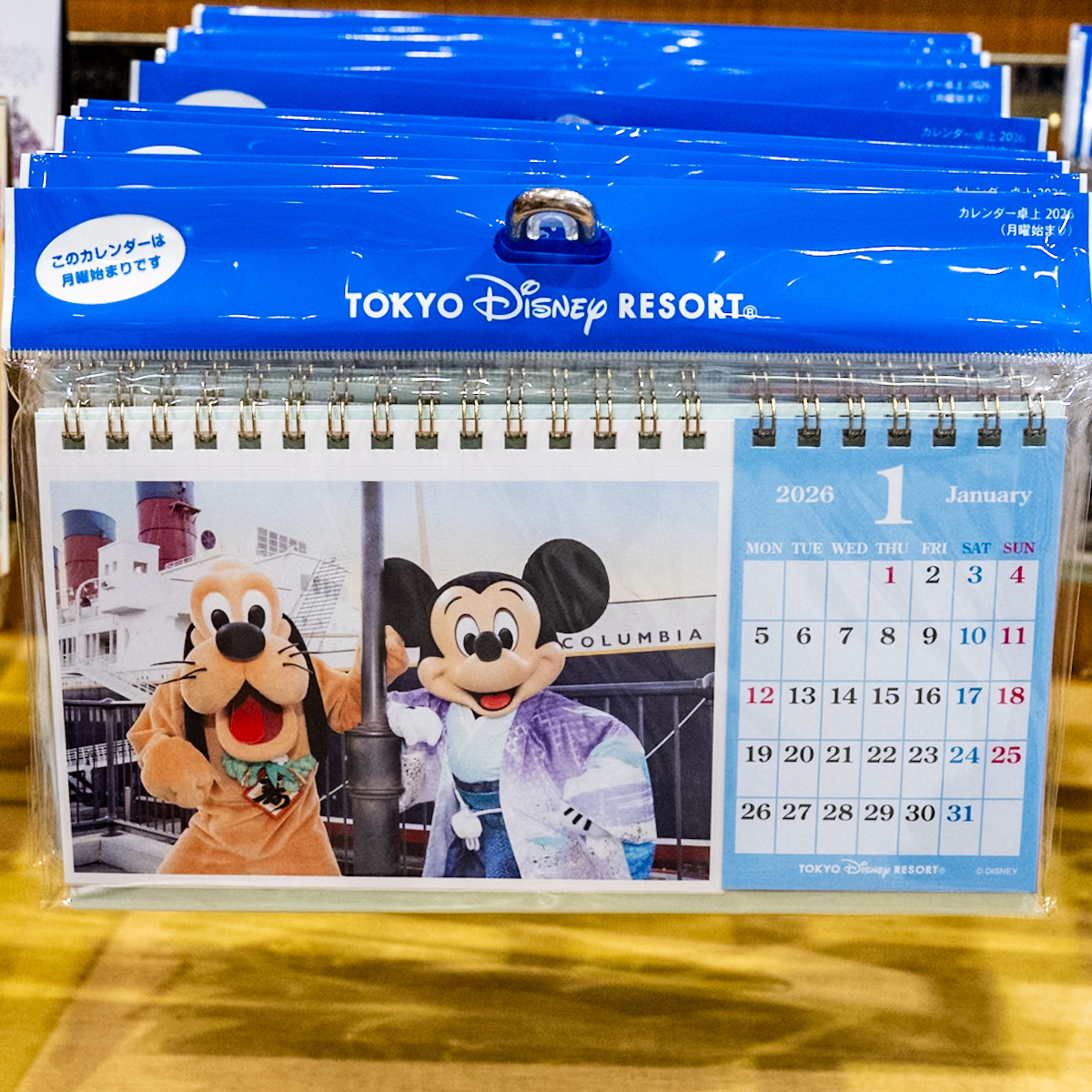東京ディズニーリゾート卓上カレンダー（実写）2026