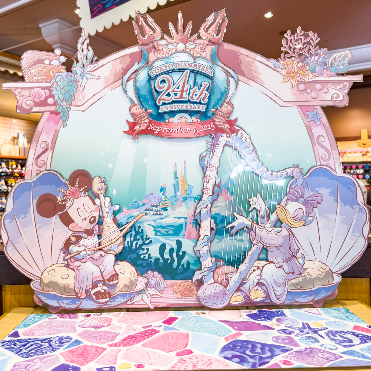 【ウォッチ】ディズニー 24周年 マーメイドラグーン ウォッチ】ディズニー 24周年 マーメイドラグーン コンパクト