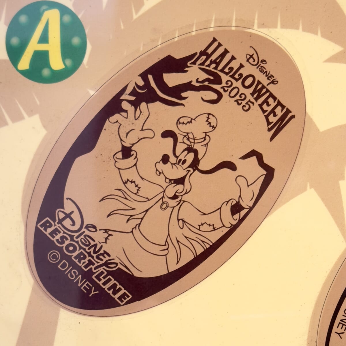 ディズニーハロウィーン2025グーフィースーベニアメダル