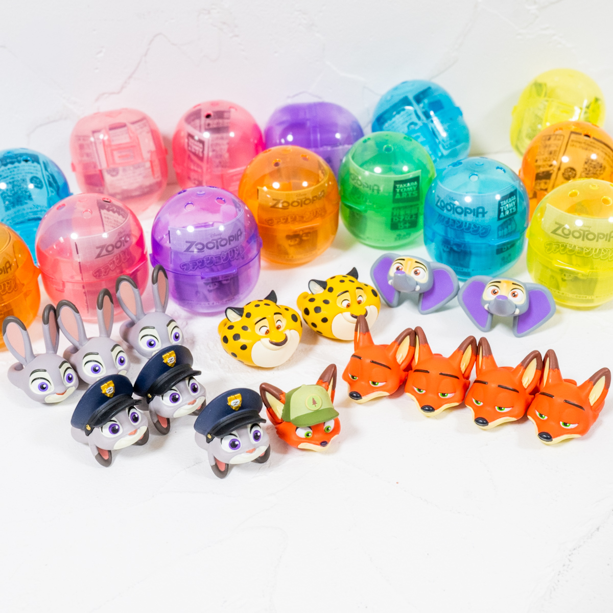 タカラトミーアーツ ガチャ 『ズートピア』ファッションリング全種