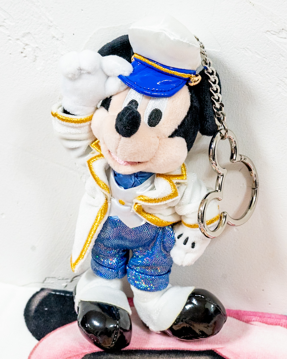 ミッキー ぬいぐるみキーホルダー・キーチェーン HAPPY BIRTHDAY MICKEY