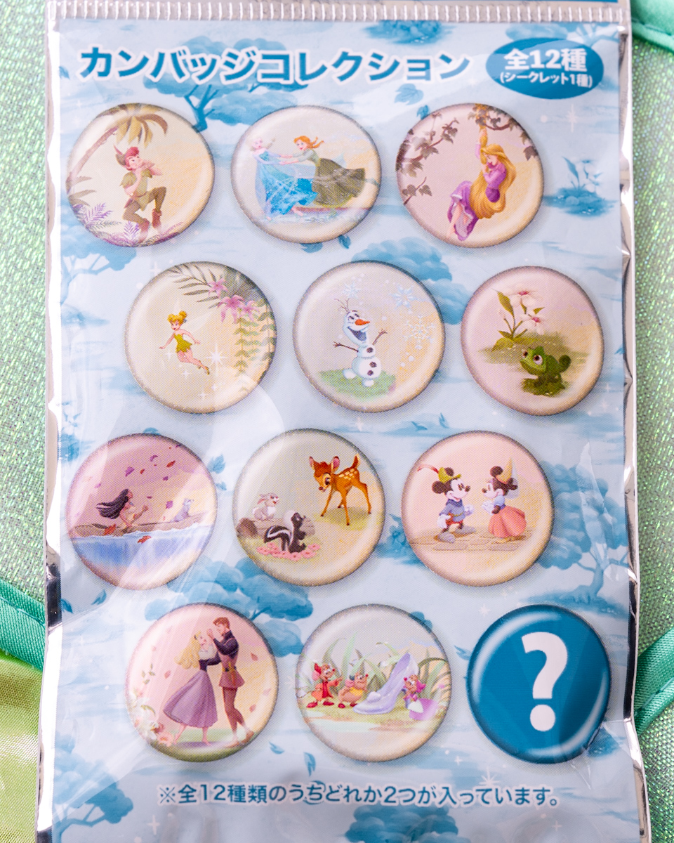 東京ディズニーシー「ファンタジースプリングス」カンバッジ2個入り（ランダム）デザイン