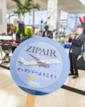 ZIPAIRの「日本初 フロリダ州オーランド直行チャーター便」空港プロップス