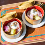 東京ディズニーシー「ヴォルケイニア・レストラン」点心三種 ミニー