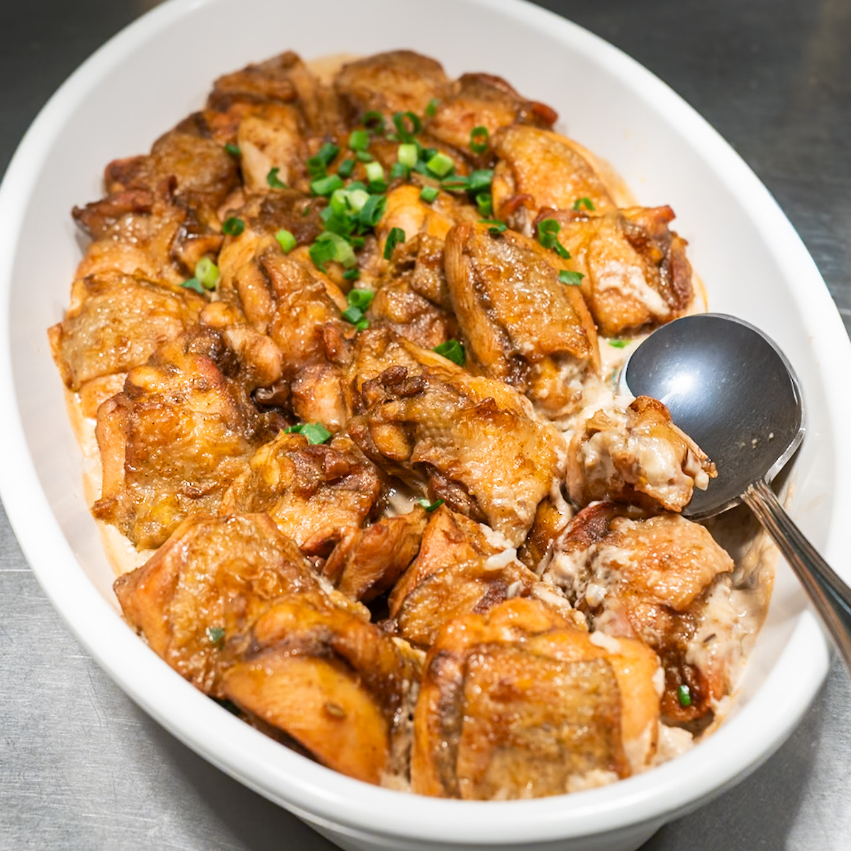 ブルーバイユーレストラン バーボン風味のチキン