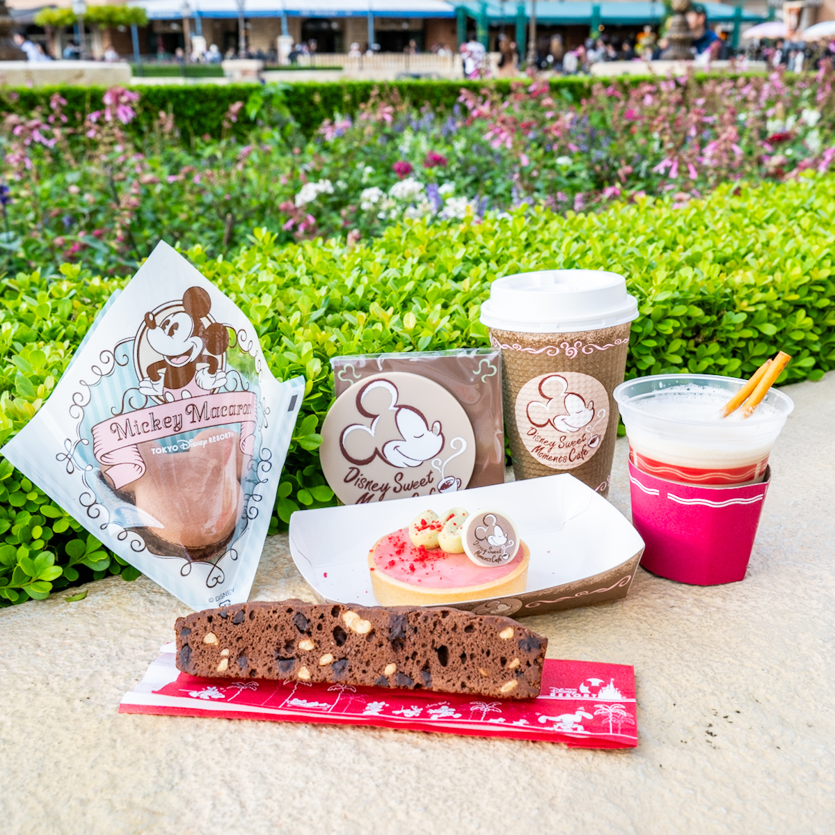 東京ディズニーシー「ディズニー・スウィートモーメント・カフェ」ゴンドリエ・スナック”カフェ&スウィーツセット”1