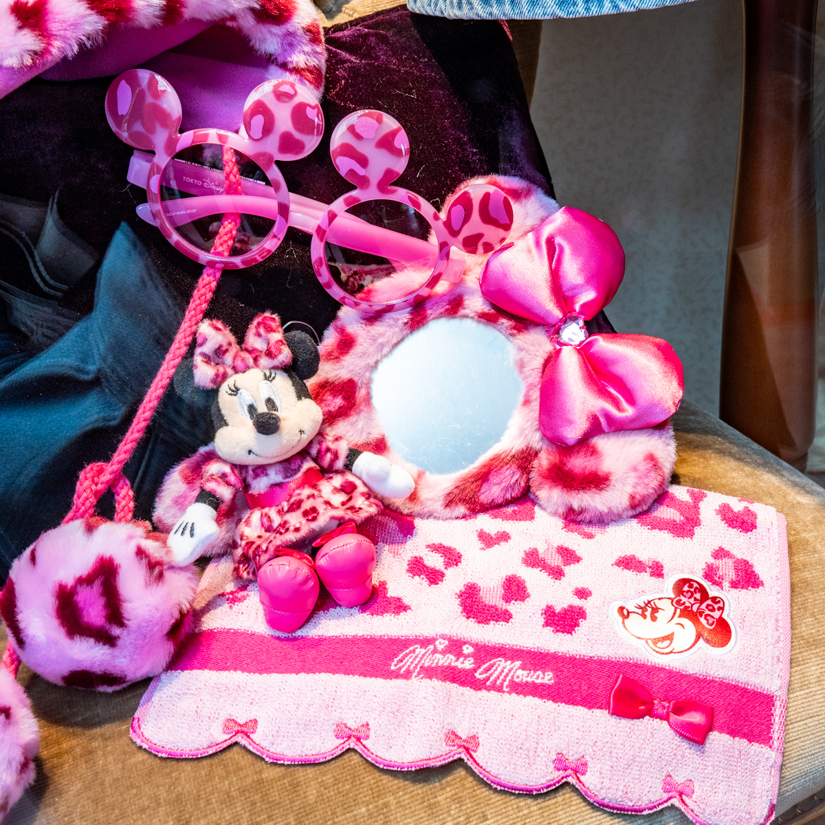 ディズニー ミニーマウス レオパード柄 耳あて 2つセット MezzoMiki | 東京ディズニーリゾート ミニーのレオパード柄