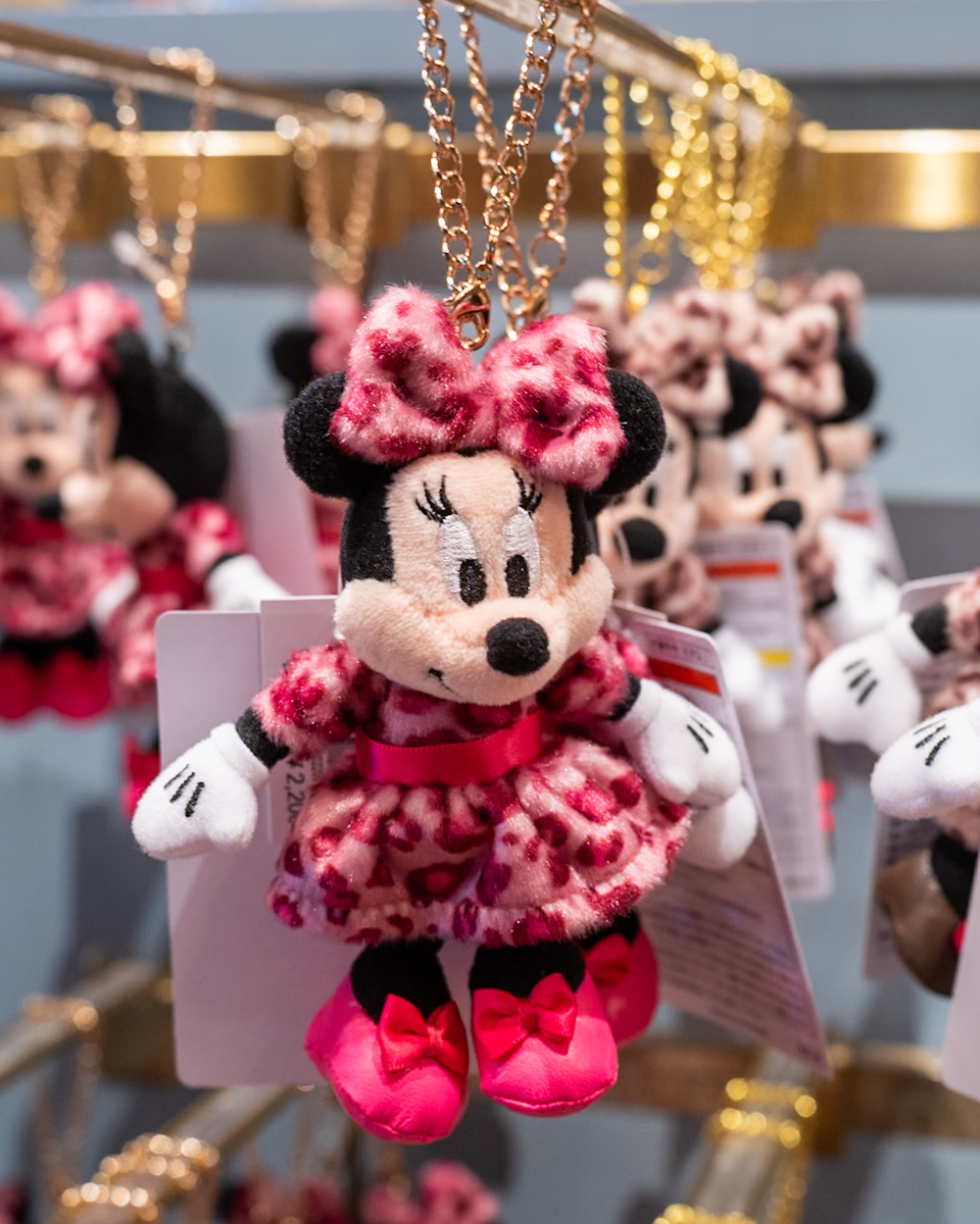 新品ディズニー　ミニーぬいぐるみチャーム　ヒョウ柄3個セット 新品ディズニー ミニーぬいぐるみチャーム ヒョウ柄3個セット