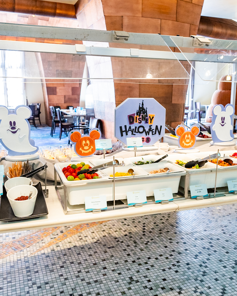 東京ディズニーシー・ホテルミラコスタ「オチェーアノ」”ディズニー・ハロウィーン2025”ブッフェ 冷菜