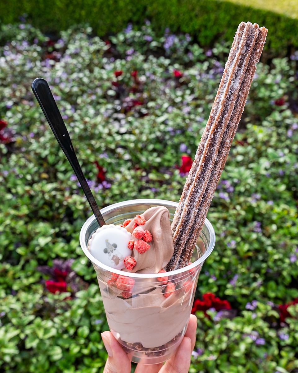 東京ディズニーランド”ディズニー・クリスマス2025”スペシャルサンデー（チョコレートソフトクリーム＆チュロス）1