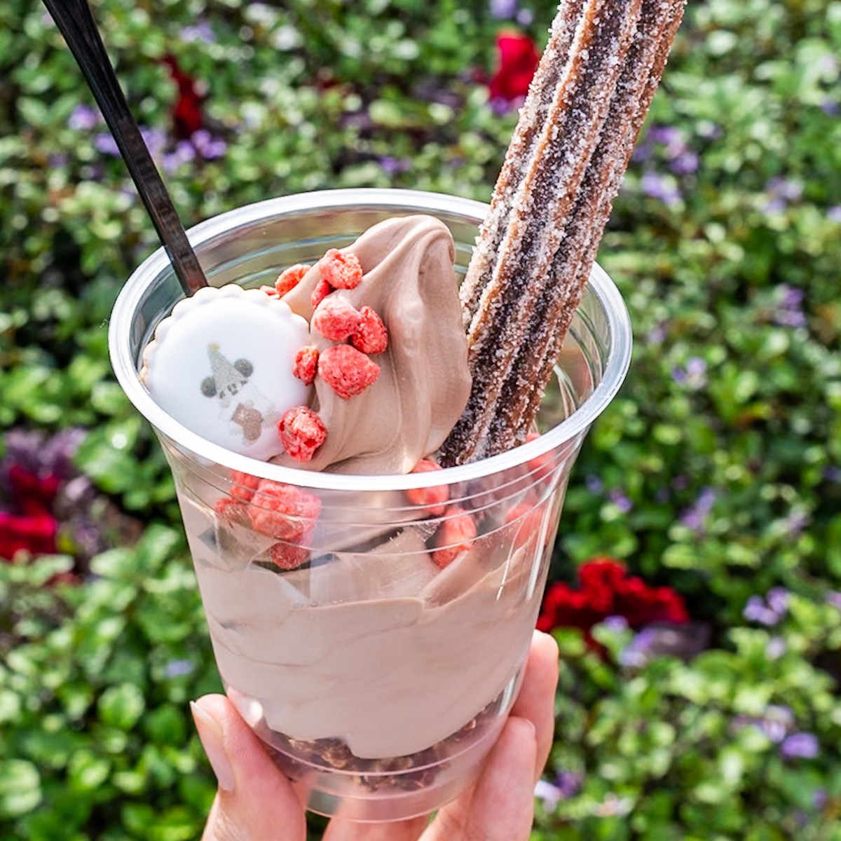 東京ディズニーランド”ディズニー・クリスマス2025”スペシャルサンデー（チョコレートソフトクリーム＆チュロス）　ポップコーン入り