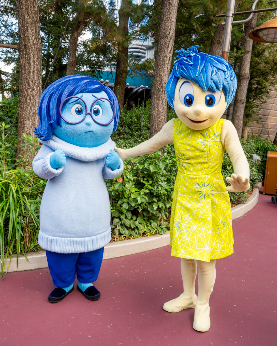 東京ディズニーシー『インサイド・ヘッド』ヨロコビ、カナシミグリーティング