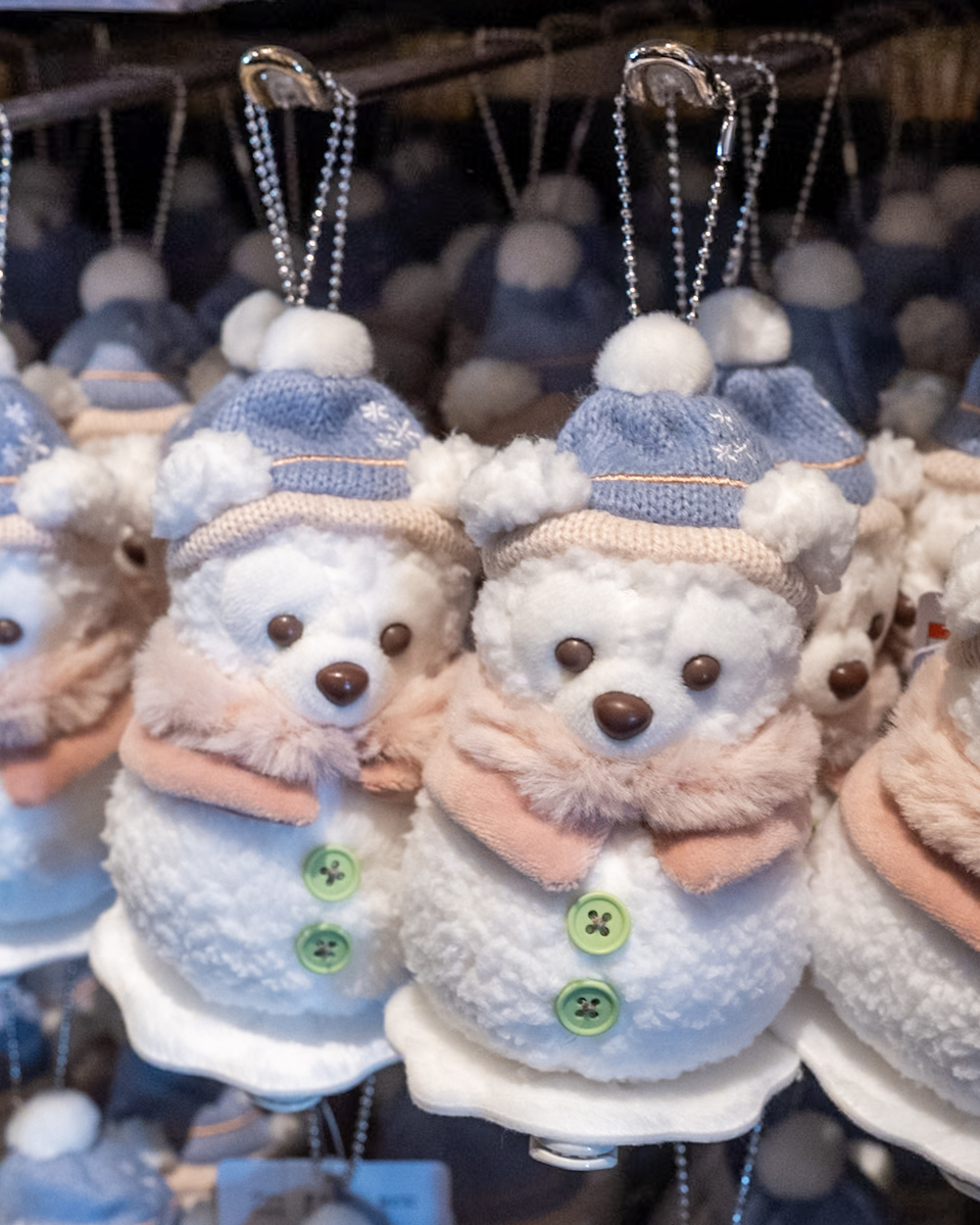 雪だるまダッフィー肩のせ