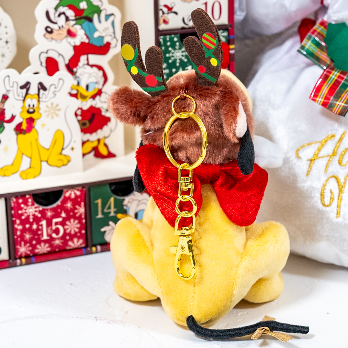 プルート ぬいぐるみキーホルダー・キーチェーン DISNEY CHRISTMAS1