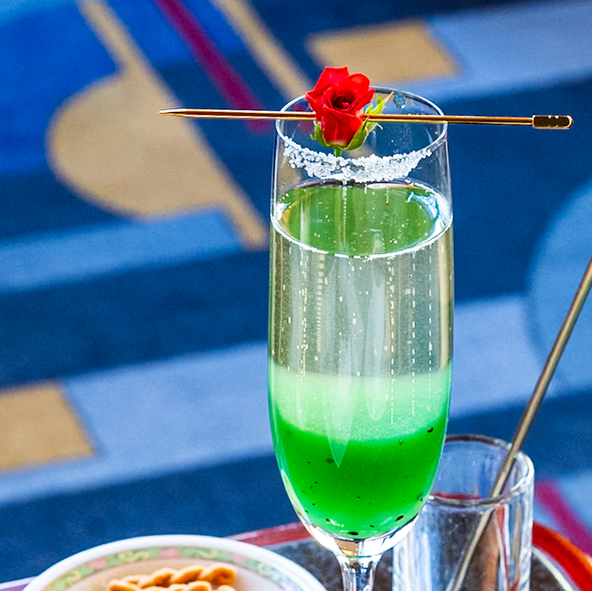 ニコラ・フィアット レゼルヴ・エクスクルーシヴ ブリュット、キウイシロップ、グリーンアップルシロップ、ブルーシロップ、シュガー、ベルローズ1